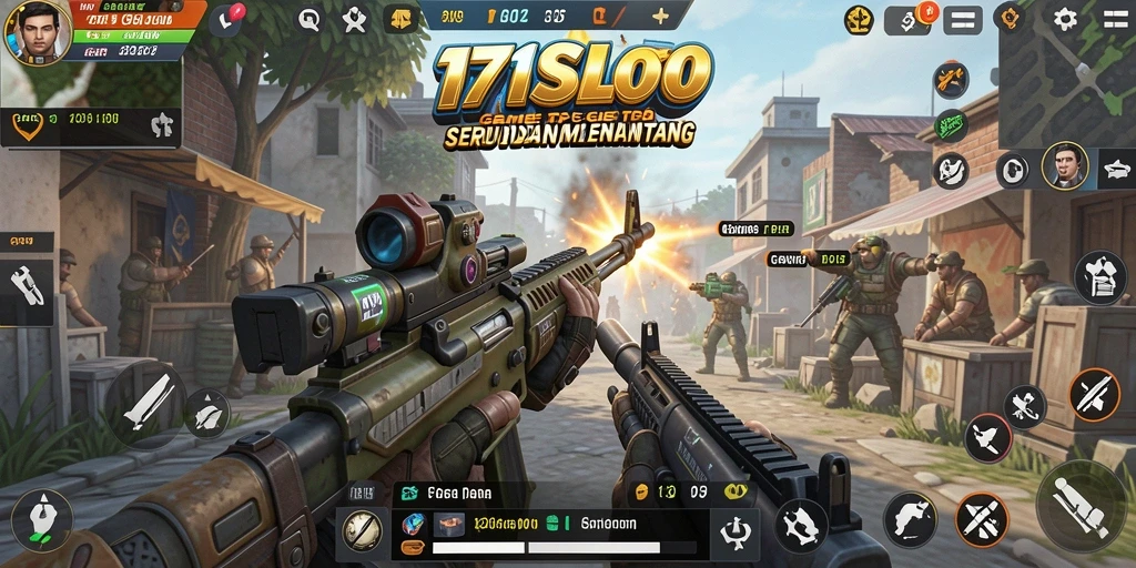 Tampilan gameplay <strong>171SLOT</strong> yang menegangkan dan penuh warna.