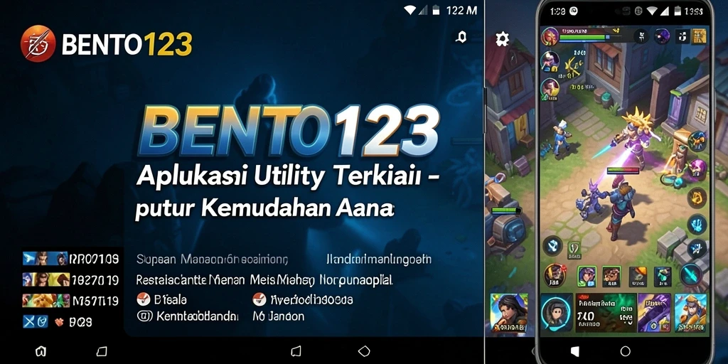 Tampilan aplikasi BENTO123 dengan berbagai fitur intuitif yang menarik.