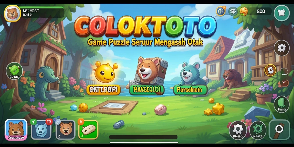 Tangkap layar gameplay COLOKTOTO menunjukkan serunya menyelesaikan puzzle.