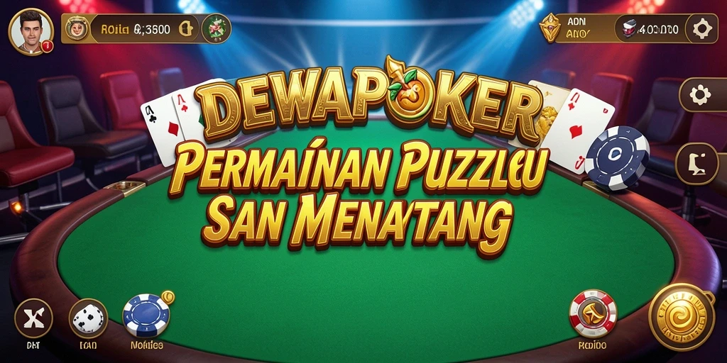 Screenshot gameplay DEWAPOKER yang menunjukkan tantangan Puzzle.