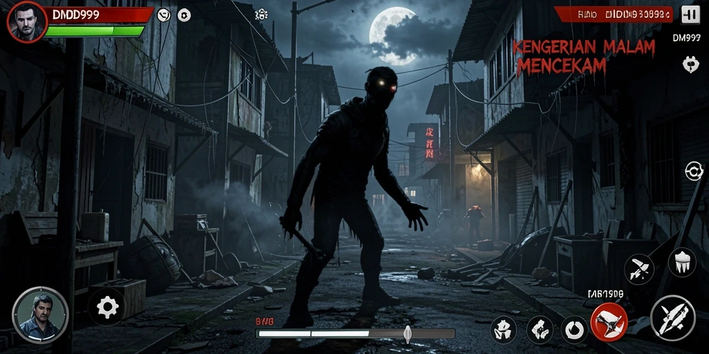 Gameplay DMD999 yang intens dan penuh ketegangan di dunia Horror.