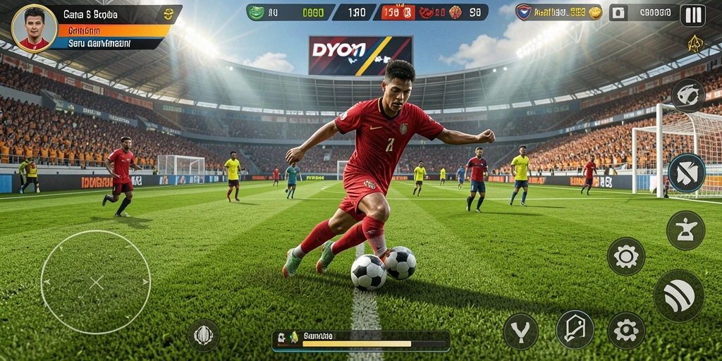 Tampilan gameplay DYO1 yang seru dan kompetitif.