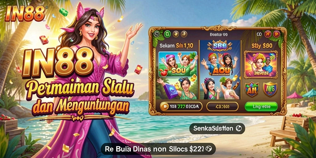 Tampilan permainan slot IN88 yang menawan dan mengasyikkan.
