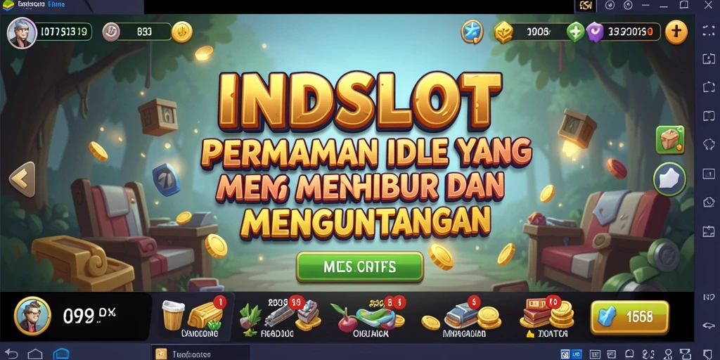 Tampilan gameplay INDSLOT yang menarik dengan mesin slot beragam.