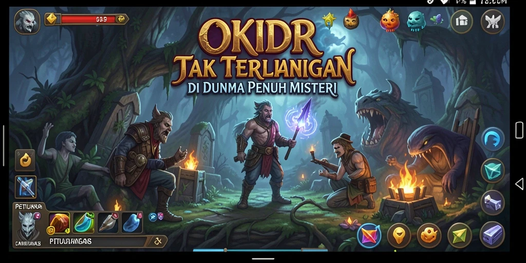 Tampilan gameplay OKIDR dengan petualangan menakjubkan dan tantangan menarik.