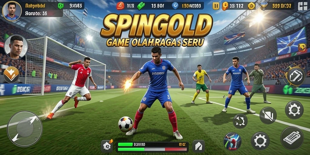Tampilan screenshot <strong>SPINGOLD</strong> saat aksi olahraga yang seru.