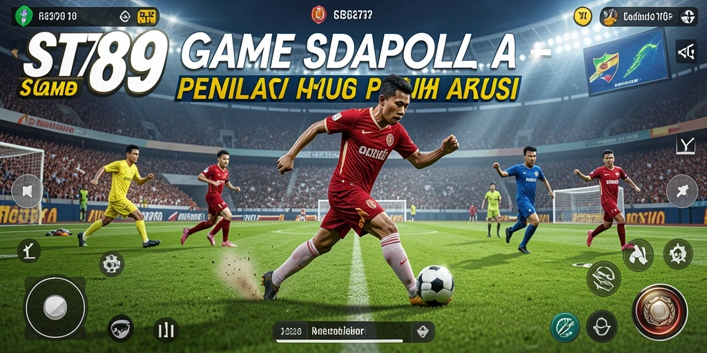 Gameplay ST789 yang penuh aksi dan strategi di lapangan sepak bola.