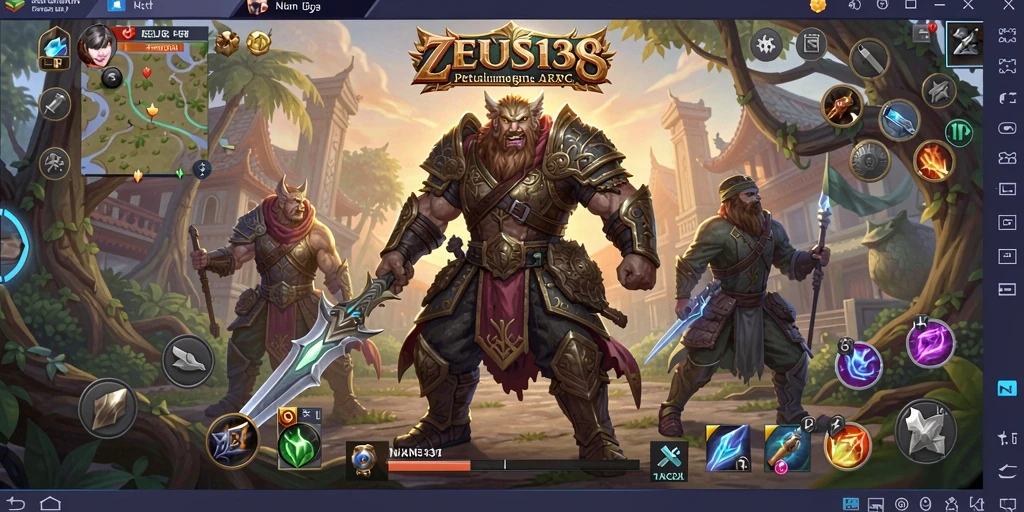 Tampilan gameplay menegangkan dan aksi seru di ZEUS138.